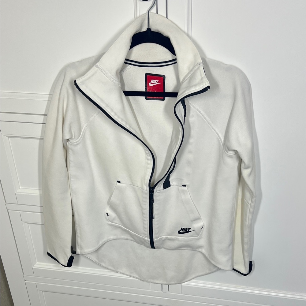 Nike Women's White Fleece Jacket